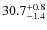$\rm 30.7^{+ 0.8}_{- 1.4}$