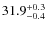 $\rm 31.9^{+ 0.3}_{- 0.4}$