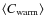 $\langle C_{\rm warm}\rangle$