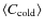 $\langle C_{\rm cold}\rangle$