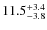 $\rm 11.5^{+ 3.4}_{- 3.8}$