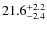 $\rm 21.6^{+ 2.2}_{- 2.4}$