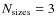 $N_{\rm sizes}=3$