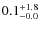 $\rm0.1^{+ 1.8}_{- 0.0}$