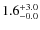 $\rm 1.6^{+ 3.0}_{- 0.0}$