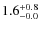 $\rm 1.6^{+ 0.8}_{- 0.0}$