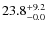 $\rm 23.8^{+ 9.2}_{- 0.0}$
