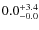 $\rm0.0^{+ 3.4}_{- 0.0}$