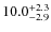 $\rm 10.0^{+ 2.3}_{- 2.9}$