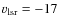 ${v_{\rm lsr}}={-17}$