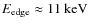 $E_{\rm edge}\approx
11~{\rm keV}$