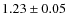 $1.23\pm0.05$