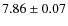$7.86\pm0.07$