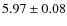$5.97\pm0.08$