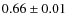$0.66\pm0.01$