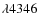 $\lambda4346$