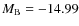 $M_{\rm B}=-14.99$