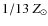 $1/13~Z_{\odot}$