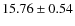 $15.76\pm0.54$