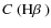 $\mbox{$C$ (H$\beta$ )}$