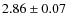 $2.86\pm0.07$