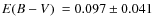 $\mbox{$E(B-V)$ }=0.097\pm0.041$
