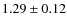 $1.29\pm0.12$