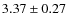 $3.37\pm0.27$