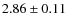 $2.86\pm0.11$