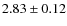 $2.83\pm0.12$