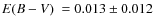 $\mbox{$E(B-V)$ }=0.013\pm0.012$