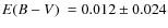 $\mbox{$E(B-V)$ }=0.012\pm0.024$