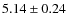 $5.14\pm0.24$
