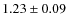 $1.23\pm0.09$