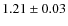$1.21\pm0.03$