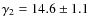 $\gamma_2=14.6\pm1.1$
