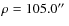 $\rho=105.0\hbox{$^{\prime\prime}$ }$