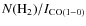 $N({\rm H}_2) / I_{\rm CO(1-0)}$
