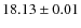$18.13\pm0.01$