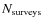 $N_{\rm surveys}$