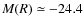 $M(R) \simeq -24.4$