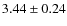 $3.44 \pm 0.24$