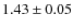 $1.43 \pm 0.05$