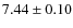$7.44 \pm 0.10$