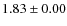 $1.83 \pm 0.00$