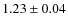 $1.23 \pm 0.04$