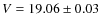 $V=19.06\pm0.03$