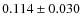 $0.114\pm0.030$