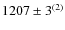 $1207\pm3^{(2)}$
