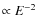 $\propto E^{-2}$